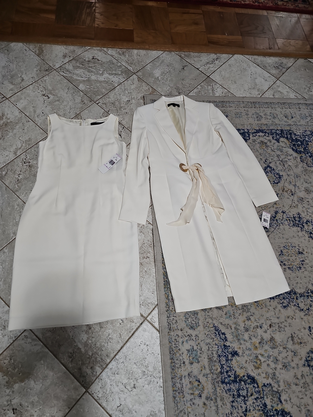 Nwt Anne Klein Longline Coat Dress Suits Size 6